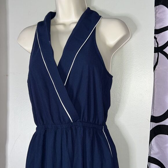 Forever 21 Contemporary Navy Blue Jumpsuit Small - Picture 5 of 14